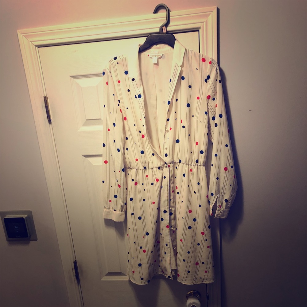 From Zooey to tommy Zooey  polka dot dress